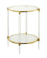 Royal Crest 2 Tier Acrylic Glass End Table