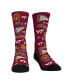 ფოტო #1 პროდუქტის Men's and Women's Socks Virginia Tech Hokies Smiley Stickers Crew Socks