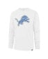 Men's White Distressed Detroit Lions Premier Franklin Long Sleeve T-shirt