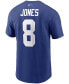 Men's Daniel Jones Royal New York Giants Name and Number T-shirt