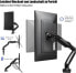 Фото #10 товара Invision Monitor Mount for 17-27 Inch Screens, Monitor Arms, Screen Mount 1 Monitor, Desk Mount 360° Rotatable, VESA 75/100, Weight 2-6.5 kg (MX150)