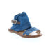 Фото #2 товара Miz Mooz Forge 279051 Womens Blue Leather Hook & Loop Strap Sandals Shoes 6