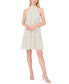 ფოტო #1 პროდუქტის Women's Ditsy Floral Halter Ruched Dress with Ruffle Tiered Hem