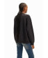 ფოტო #4 პროდუქტის Women's Embossed imagotype sweatshirt