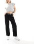 Фото #1 товара Object tapered ankle grazer trousers in black