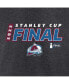 ფოტო #5 პროდუქტის Women's Heather Charcoal Colorado Avalanche 2022 Stanley Cup Final Plus Size Own Goal Roster V-Neck T-shirt