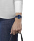 ფოტო #5 პროდუქტის Women's Swiss Bella Ora Blue Leather Strap Watch 38mm