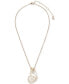 Фото #2 товара Lucky Brand gold-Tone Butterfly Wing Pendant Necklace, 16-1/2" + 3" extender