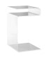 Modern S-Shaped Acrylic Side Table for Small Spaces