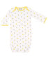 ფოტო #3 პროდუქტის Baby Baby Unisex Cotton Gowns, Owl, 0-6 Months