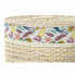 Фото #3 товара Бельевая корзина плетеная DKD Home Decor Natural Metal Multicolour 3 Предмета 56 x 46 x 46 см + крышка