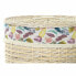 Laundry basket DKD Home Decor 46 x 46 x 56 cm Natural Metal Multicolour wicker 30 x 40 cm 3 Pieces