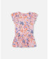 ფოტო #3 პროდუქტის Girl Organic Cotton Tunic Lavender Printed Fields Flowers - Child