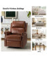 Chapas Transitional Wooden Upholstered Recliner with Metal Base