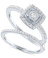 ფოტო #1 პროდუქტის Diamond Bridal Set (1/4 ct. t.w.) in Sterling Silver