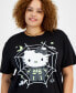 ფოტო #3 პროდუქტის Trendy Plus Size Hello Kitty Halloween Short-Sleeve T-Shirt