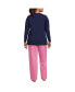 ფოტო #2 პროდუქტის Plus Size Knit Pajama Set Long Sleeve T-Shirt and Pants