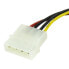 Фото #3 товара StarTech.com 6in 4 Pin LP4 to SATA Power Cable Adapter - 0.152 m - Molex (4-pin) - SATA 15-pin - Male - Straight - Straight