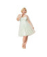 Фото #1 товара Plus Size Tulle Floral Babydoll Dress