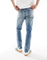 Фото #3 товара ASOS DESIGN slim fit jeans in light wash blue