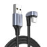 Фото #1 товара Kabel przewód kątowy USB - USB-C dla graczy QC AFC FCP 1m - szary