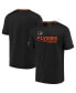 Фото #1 товара Men's Black Philadelphia Flyers Authentic Pro Locker Room Performance T-shirt