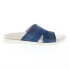 Фото #1 товара Spenco Twilight Ellie SP1070PEA Womens Blue Suede Slides Sandals Shoes