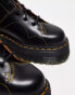 Фото #8 товара Dr Martens Church quad 5 eye boots in black vintage smooth leather