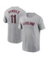 Фото #1 товара Men's José Ramírez Gray Cleveland Guardians Fuse Name and Number T-shirt