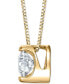 Фото #2 товара Macy's diamond Circular 18" Pendant Necklace (1/5 ct. t.w.) in 14k Gold