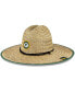 Фото #1 товара Men's Natural Green Bay Packers NFL Training Camp Official Straw Lifeguard Hat