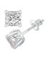 ფოტო #1 პროდუქტის GIA Certified Diamond Princess Stud Earrings (1 1/2 ct. t.w.) in 14K White Gold