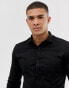 Фото #3 товара Jack & Jones Premium super slim fit stretch smart shirt in black