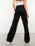 ASOS DESIGN Hourglass ultimate straight leg trousers in black