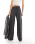 Фото #6 товара Object tailored wide leg trouser co-ord in grey