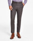 Фото #2 товара Men's Slim-Fit Stretch Plaid Suit Pants