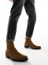 AllSaints Booker suede boots in tan