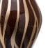 Vase Zebra Ceramic Golden Brown 23 x 23 x 43 cm