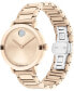 ფოტო #2 პროდუქტის Women's Bold Evolution 2.0 Swiss Quartz Ionic Plated Carnation Gold-Tone Steel Watch 34mm