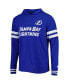 ფოტო #3 პროდუქტის Men's Blue Tampa Bay Lightning Offense Long Sleeve Hoodie T-shirt