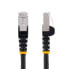Фото #2 товара StarTech.com 5m CAT6a Ethernet Cable - Black - Low Smoke Zero Halogen (LSZH) - 10GbE 500MHz 100W PoE++ Snagless RJ-45 w/Strain Reliefs S/FTP Network Patch Cord - 5 m - Cat6a - S/FTP (S-STP) - RJ-45 - RJ-45