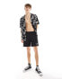 AllSaints Underground swim shorts in black