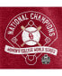 Women's Heathered Crimson Oklahoma Sooners 2022 NCAA Softball Women's College World Series Champions Slide Schedule T-shirt