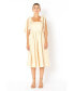 ფოტო #1 პროდუქტის Women's Bow Shoulder Tie Midi Dress