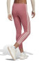 Фото #2 товара Леггинсы Adidas ESSENTIALS 3 полоски с высокой посадкой для женщин - розовые