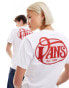 Фото #1 товара Vans oval script back print t-shirt in white