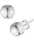 ფოტო #1 პროდუქტის Ball Stud Earrings in Sterling Silver