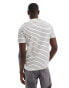 Farah Oakland striped cotton t-shirt in white