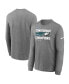 Men's Charcoal Philadelphia Eagles 2022 NFC Champions Locker Room Trophy Collection Long Sleeve T-shirt