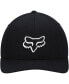 Фото #3 товара Бейсболка для мальчиков Fox Big Boys черного цвета Legacy Flex Hat
